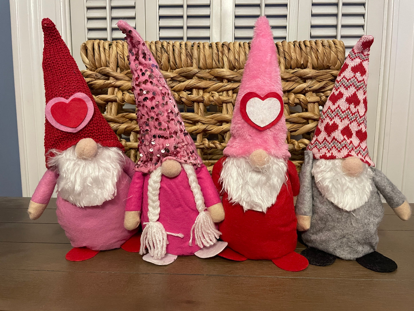 Valentine’s Day Gnomes with Cream Nose/Hands