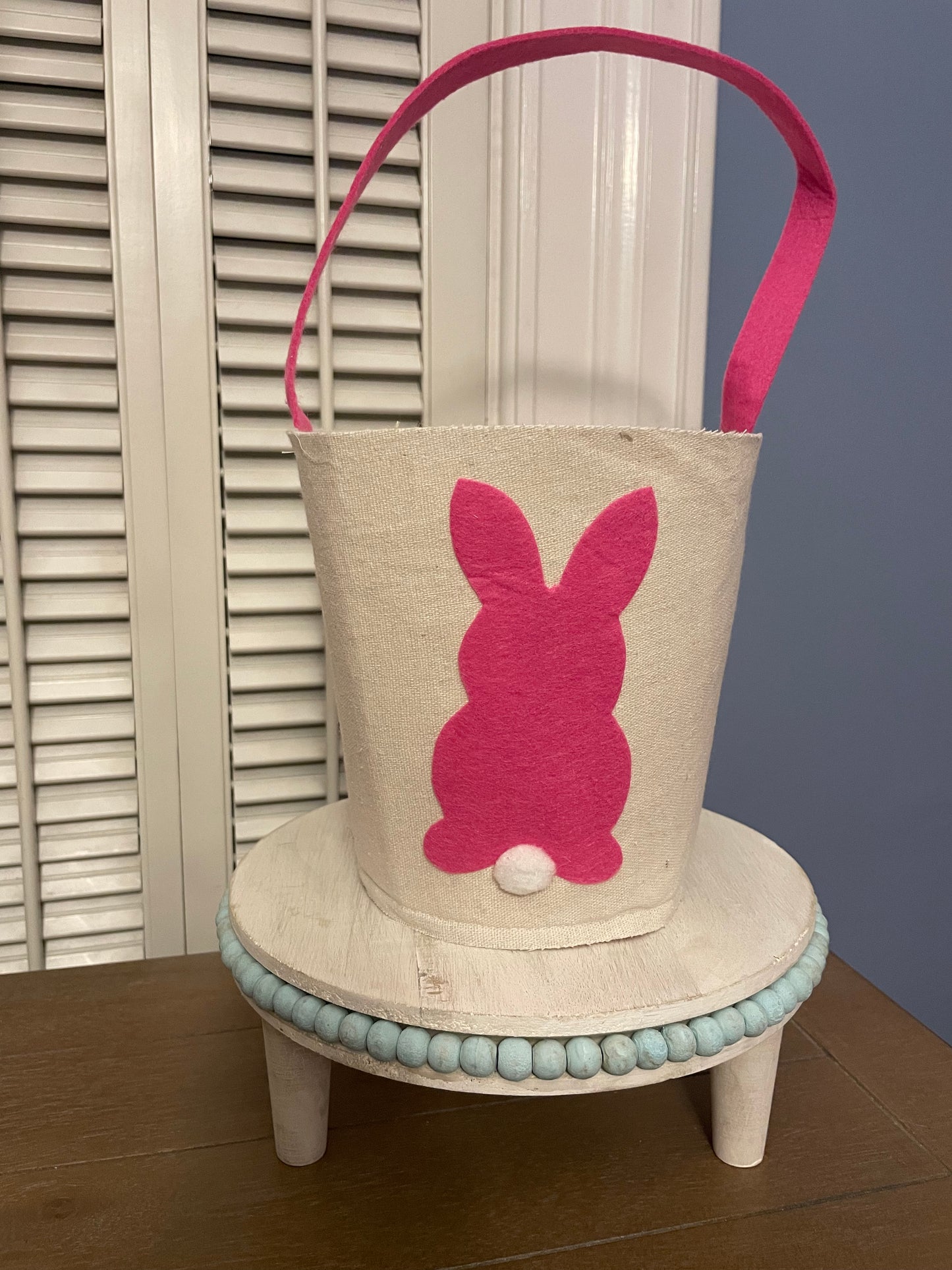 Easter: Customizable Canvas Bunny Basket