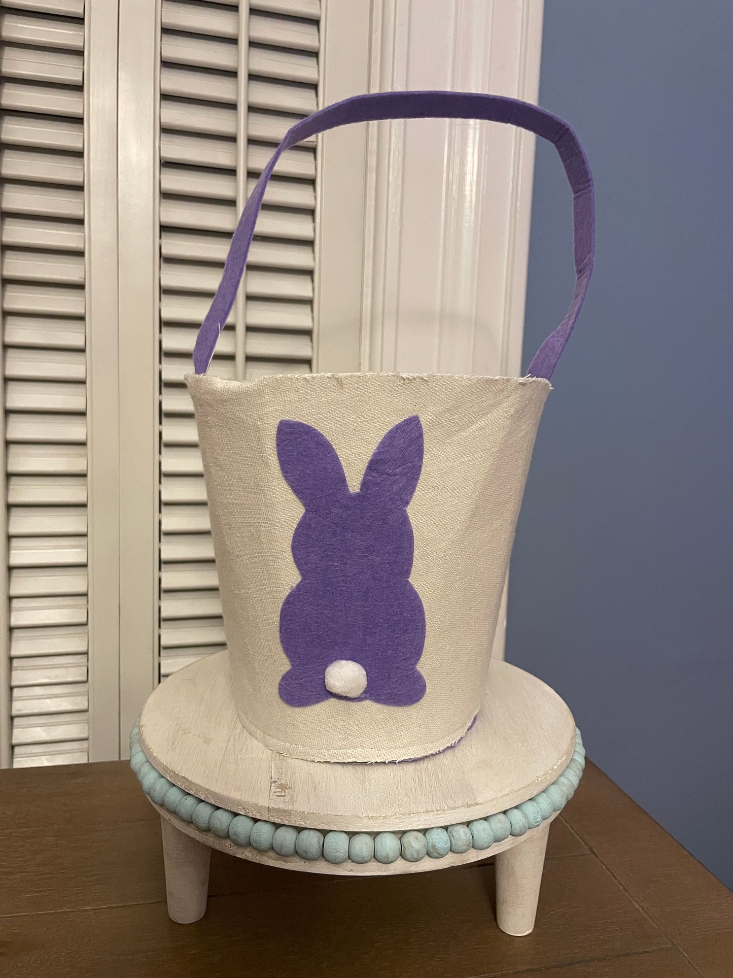 Easter: Customizable Canvas Bunny Basket