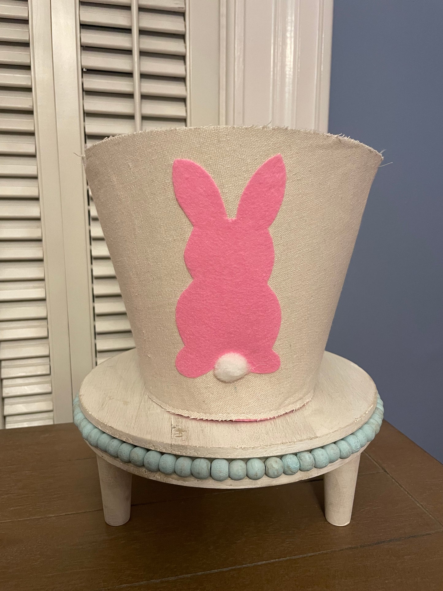 Easter: Customizable Canvas Bunny Basket