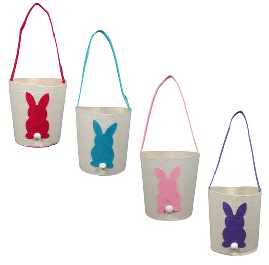 Easter: Customizable Canvas Bunny Basket