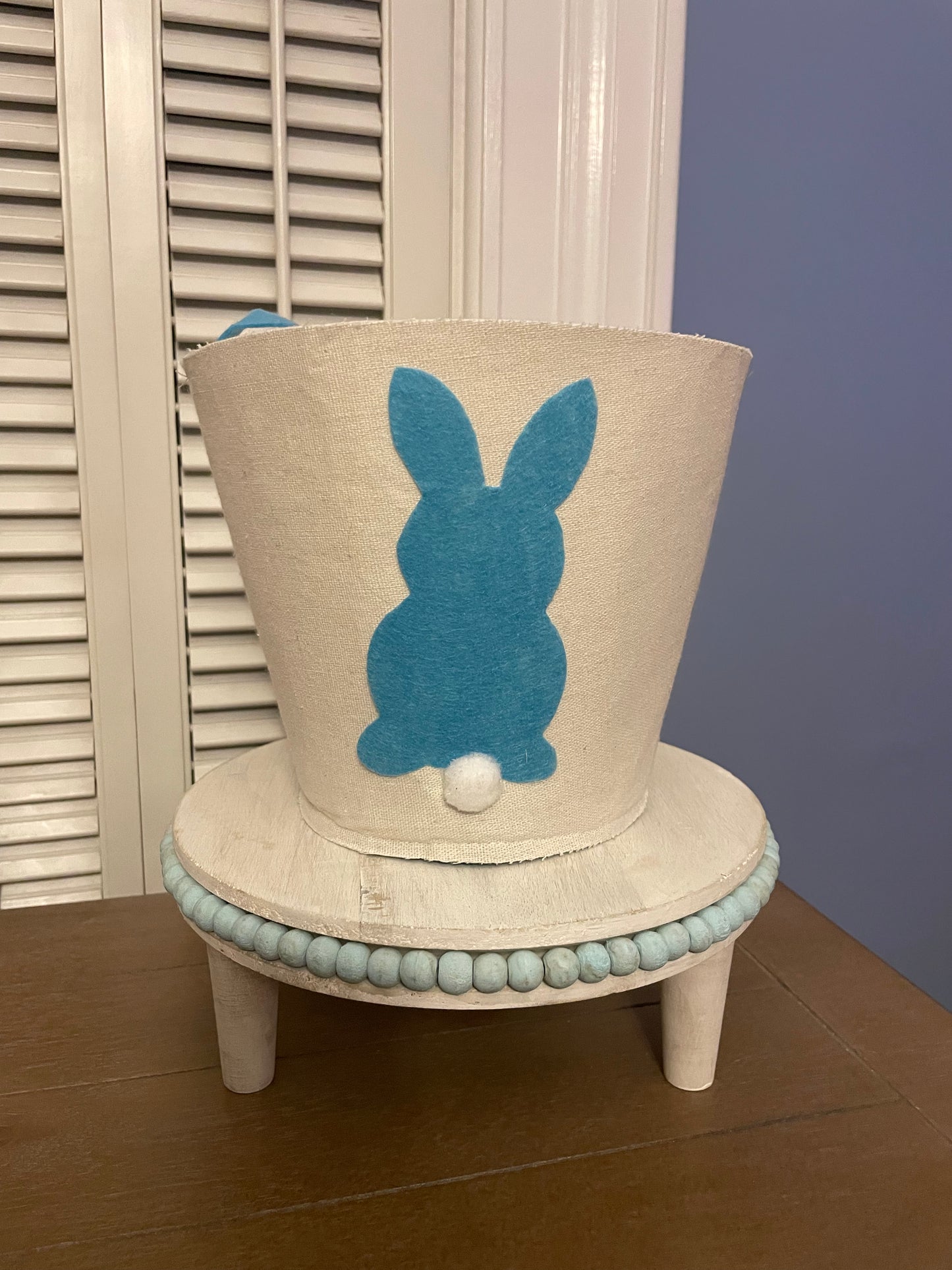 Easter: Customizable Canvas Bunny Basket